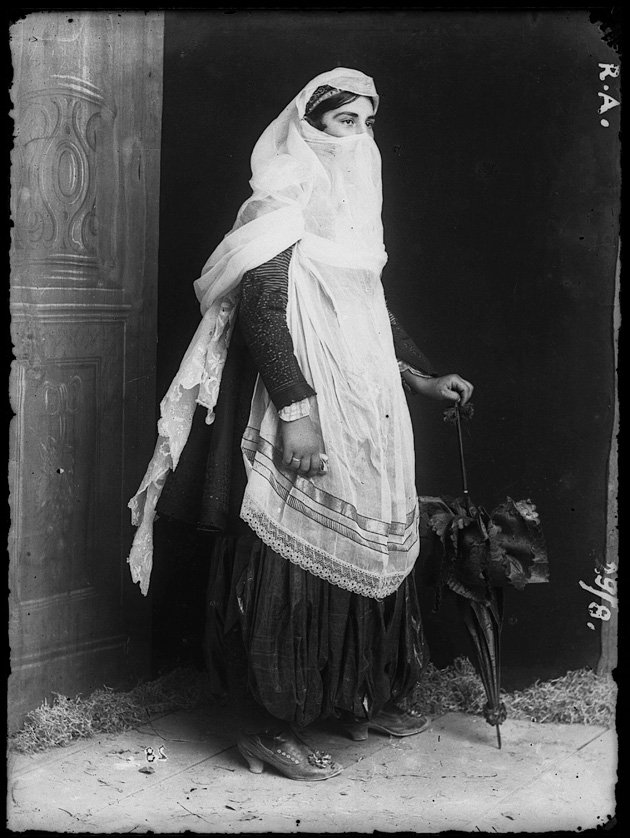 Catholic veiled woman, Shkodra - Kel Marubi  c. 1890-1910 Catholic veiled woman, Shkodra - Kel Marubi  c. 1890-1910