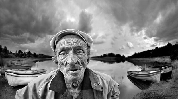 Fisherman at Lough Acurry © Brian Hopper